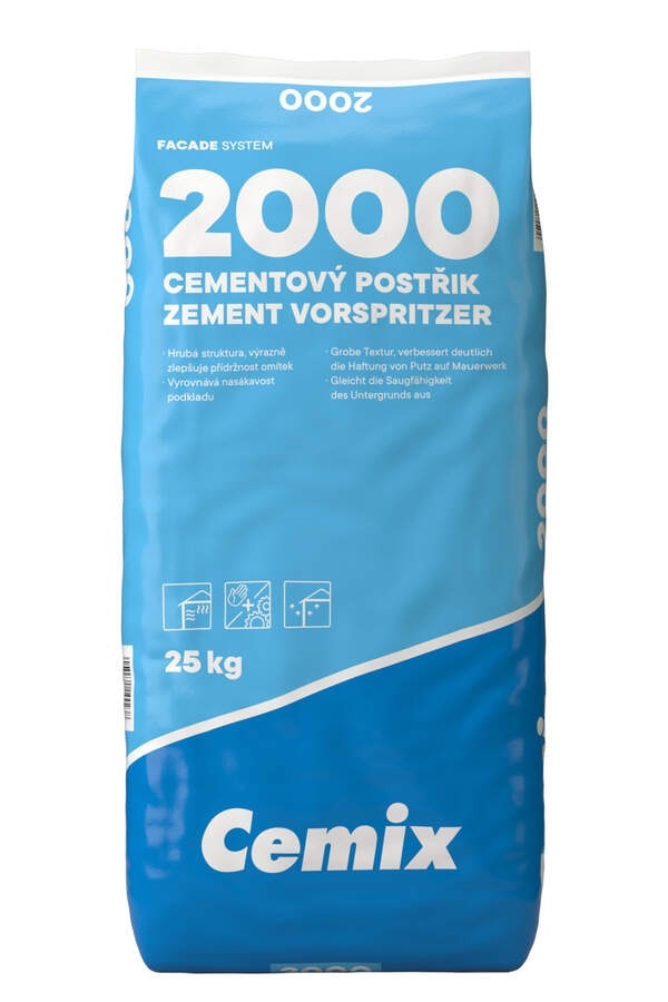 Cemix 2000 cementový postrek prednástrek (25 kg)