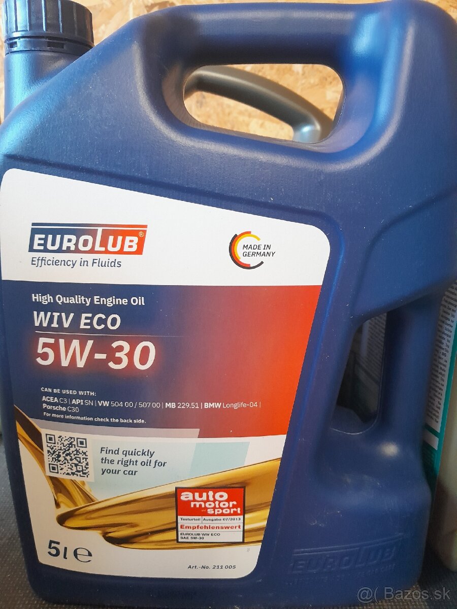 Motorovy olej EuroLub WIV ECO 5W30 5L (5W-30)