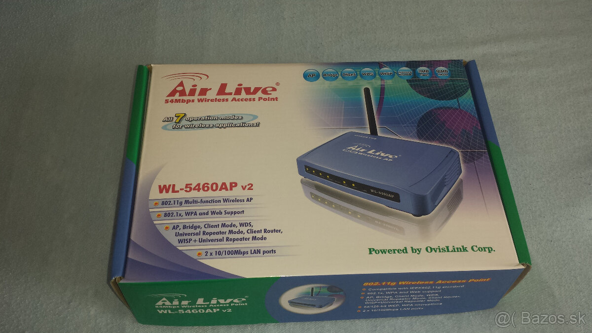 Airlive multifunkčne AP 54Mbps 2,4GHz WIFI