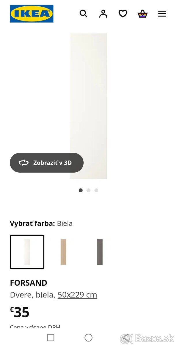 DOPYT _dvere FORSAND ikea pax