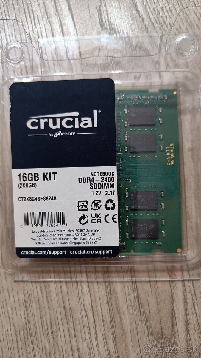 Crucial 16GB KIT (2x8GB) DDR4 SODIMM