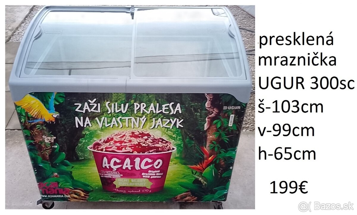 predám presklenú mrazničku-aj iné