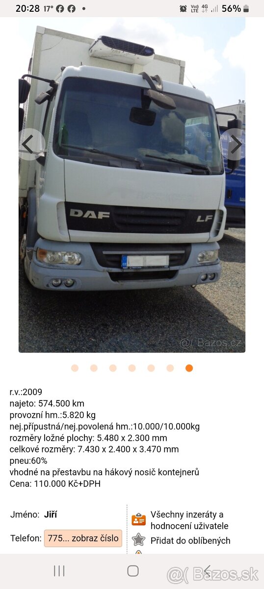 Nahradni dily daf lf 55