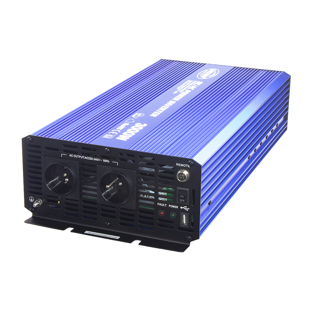 Menič napätia čistý sínus z 12V,24V/230V + USB,3000W +záruka