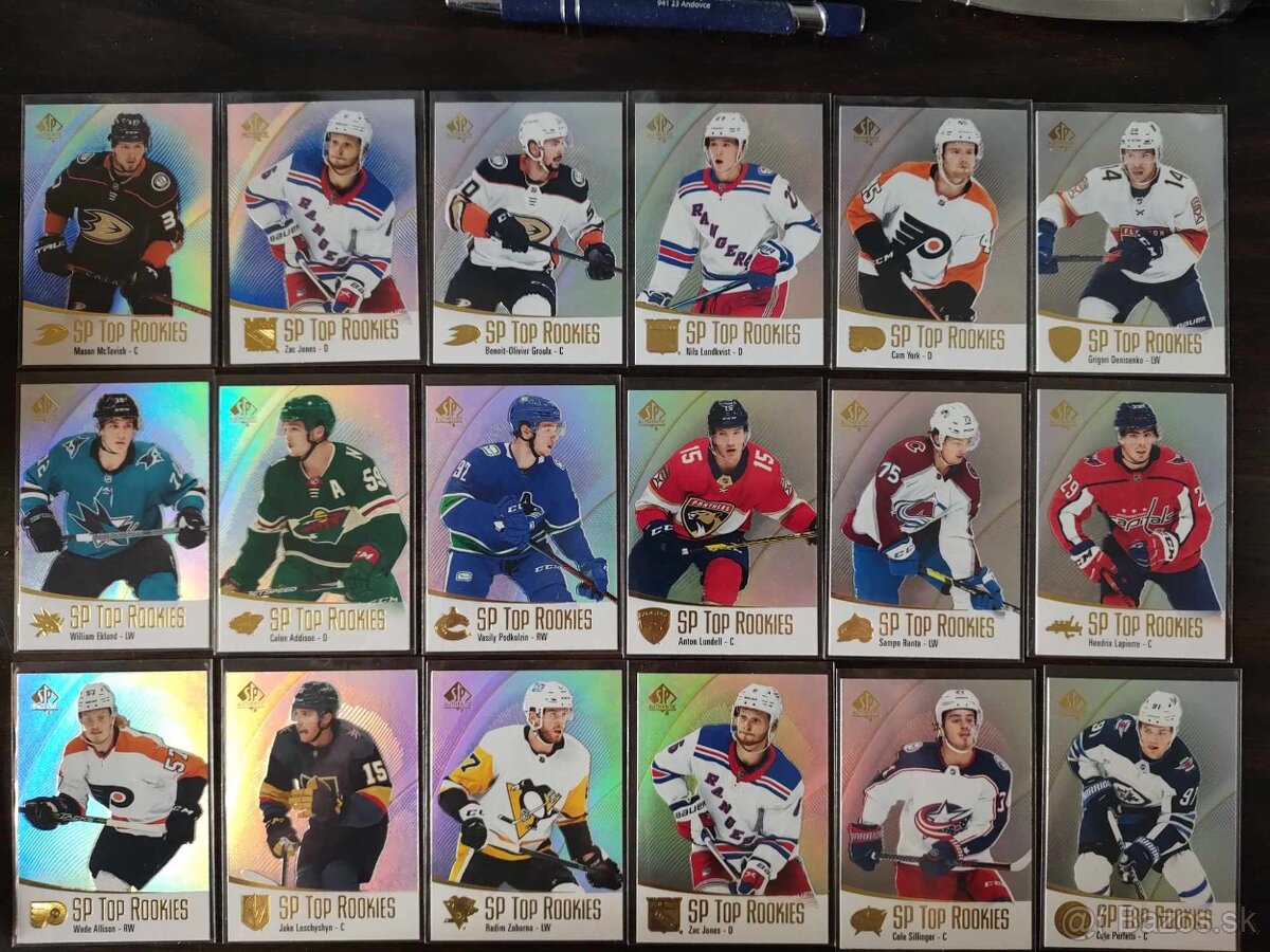 Predám kartičky NHL novšie ročníky (SP Authentic, OPC)