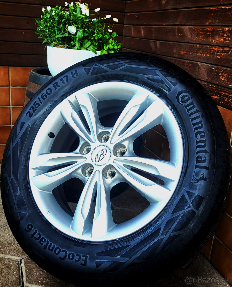 zimné alu R17 5x114,3 orig. Hyundai + Kia, pneu 225/60