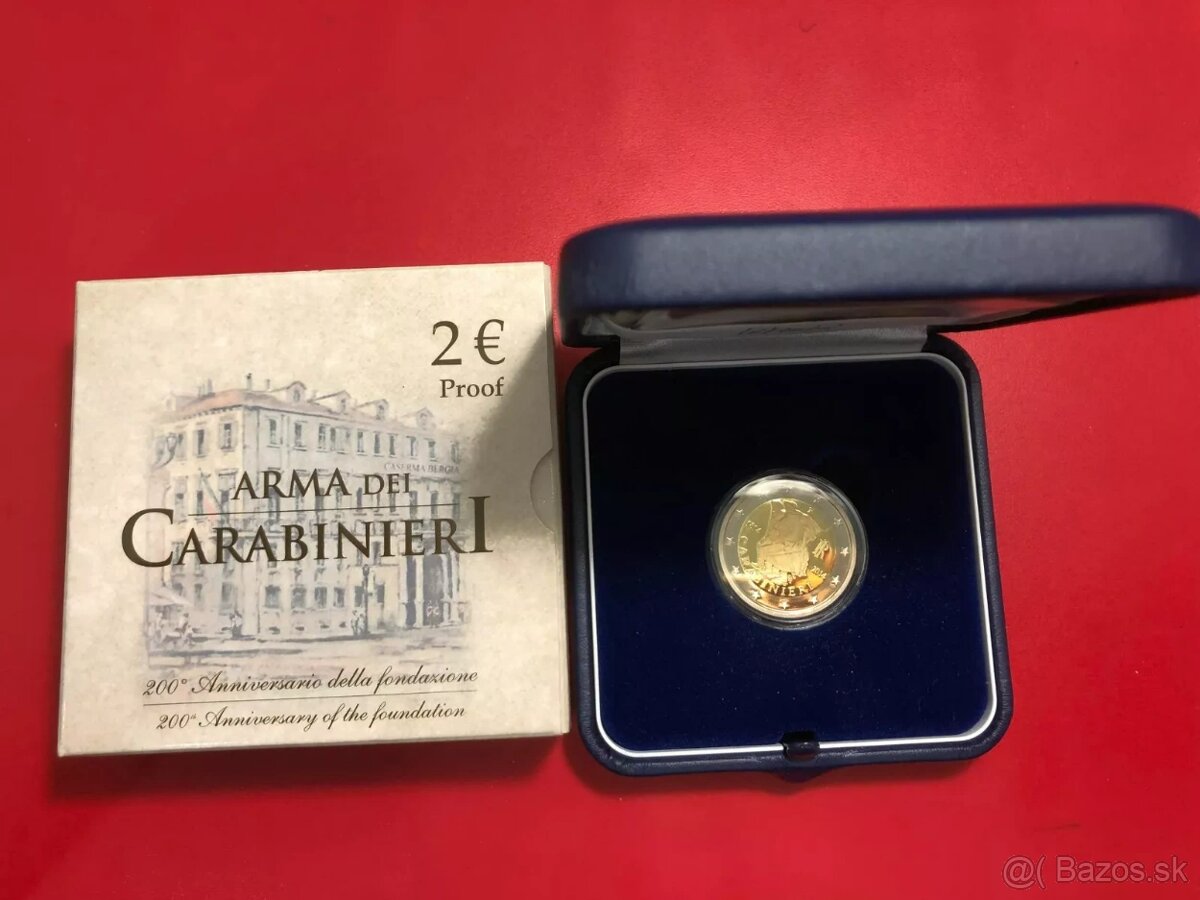 2 euro Taliansko 2014 PROOF CARABINIERI