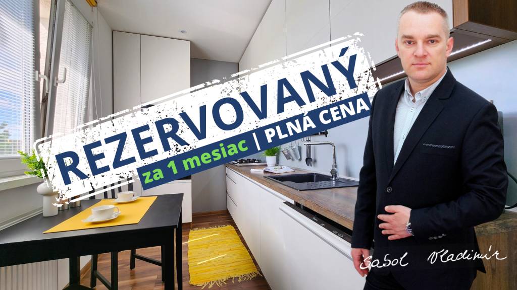 REZERVOVANÝ - Moderný, zariadený 3i byt - VOĽNÝ IHNEĎ