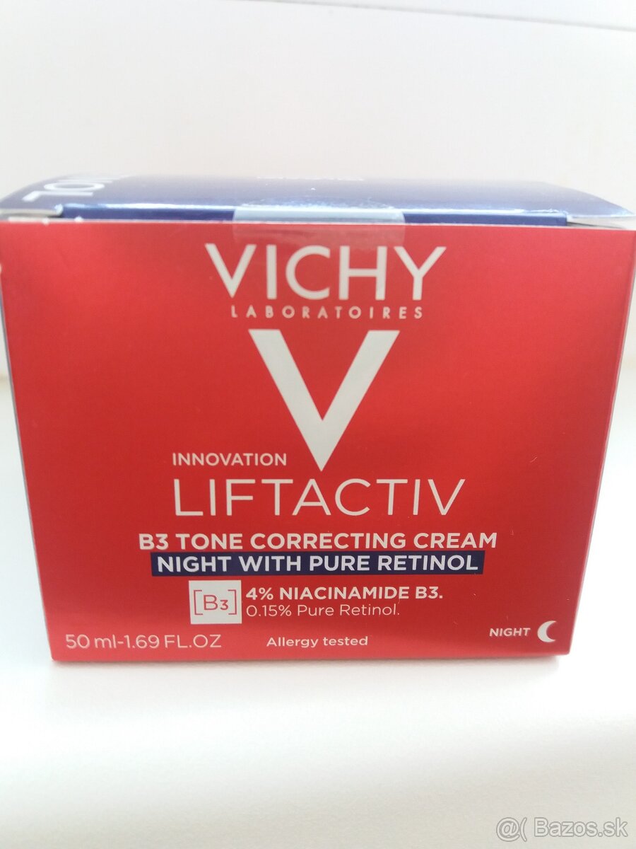 Vichy Liftactiv B3 tone s retinolom nočný krém