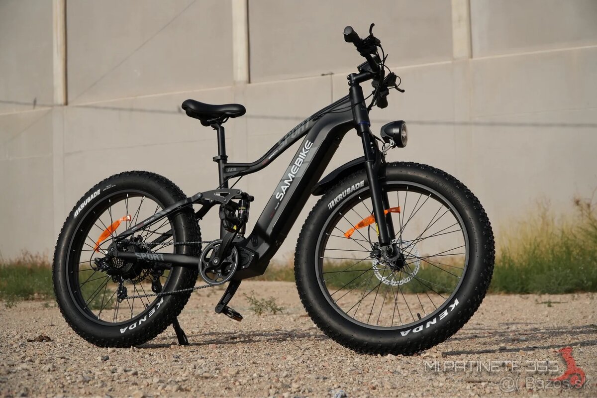 E-Bike - SAMEBIKE RS-A08 - Sivý - 17Ah - 750W Motor