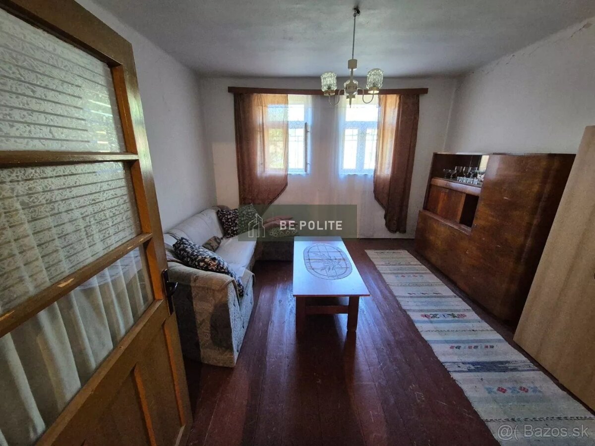 Predaj vidiecky RD, 100 m2, letná kuchynka, klenbová pivnica