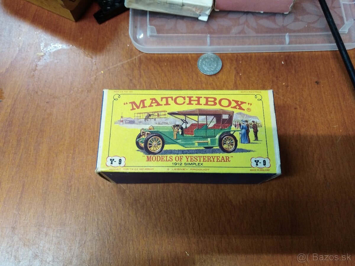 Matchbox Yesteryear originál Y-9 1912 Simplex