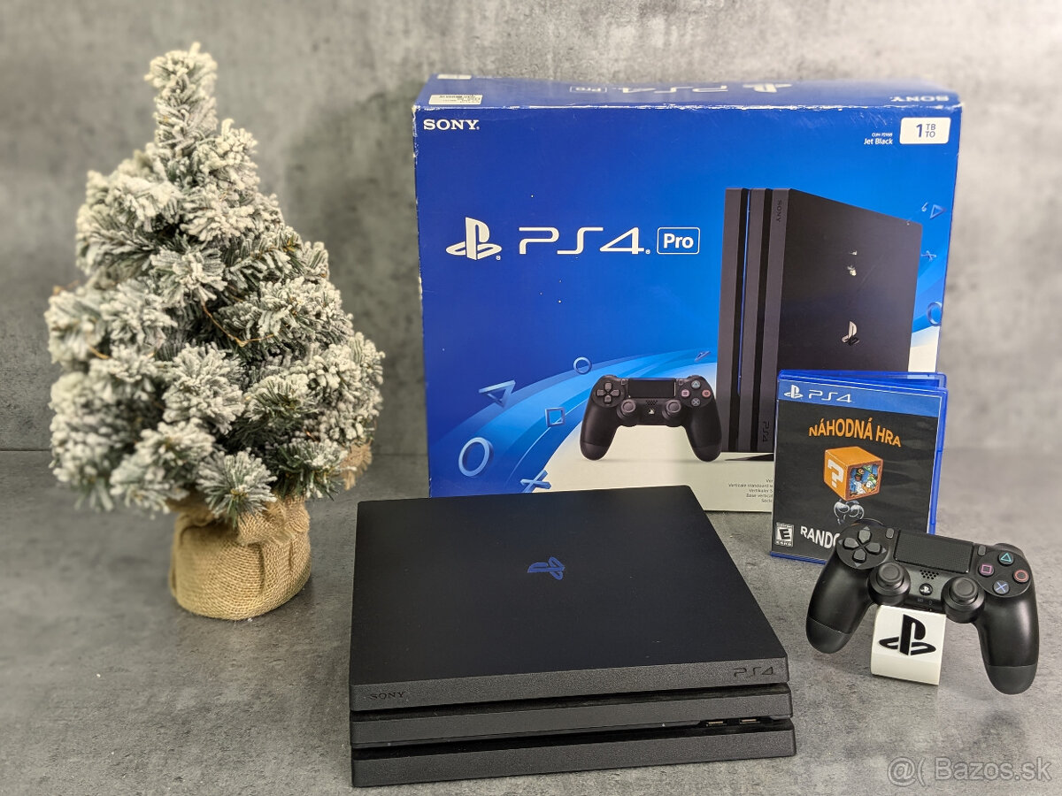 Playstation 4 PRO 1TB, 1 ovládač, 1 náhodná hra