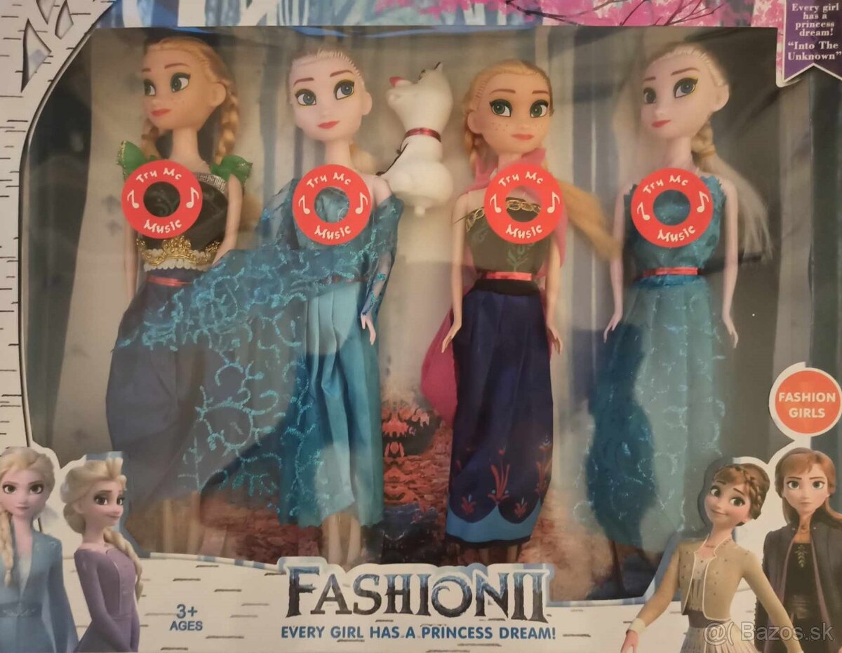 SPIEVAJÚCE Bábiky Frozen Anna a Elsa