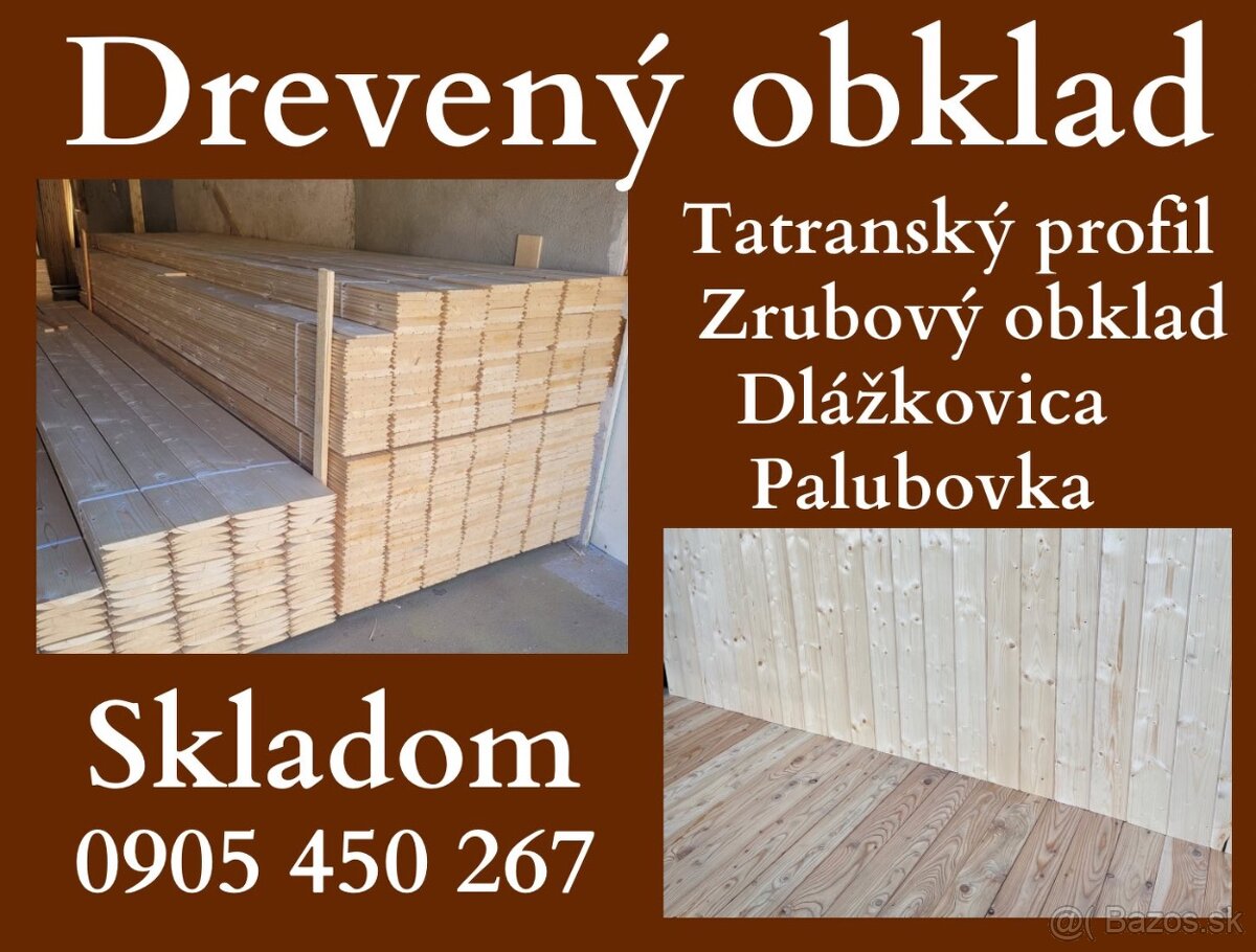 Drevený obklad / Tatranský profil / Podkladové laty