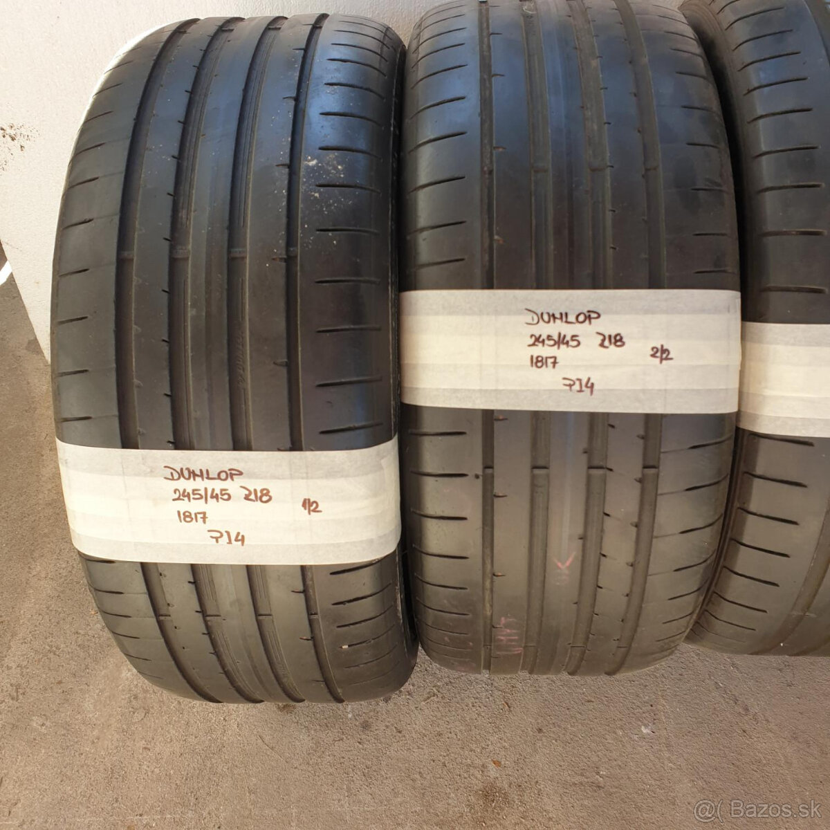 Letné pneumatiky 245/45 R18 DUNLOP DOT1817