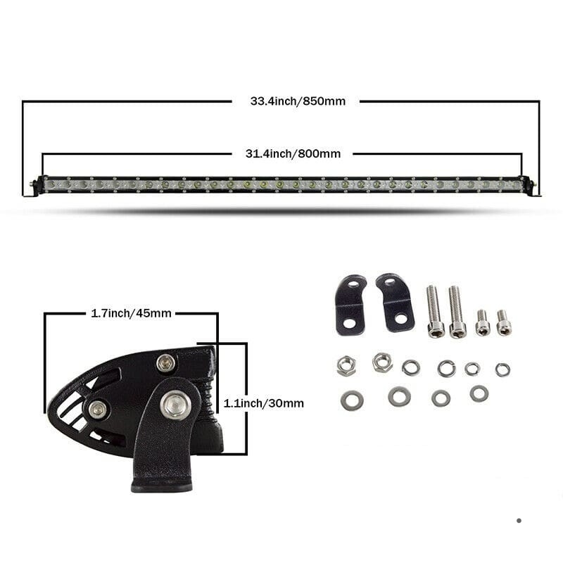 150W LED svetelná jednoradová rampa 80cm