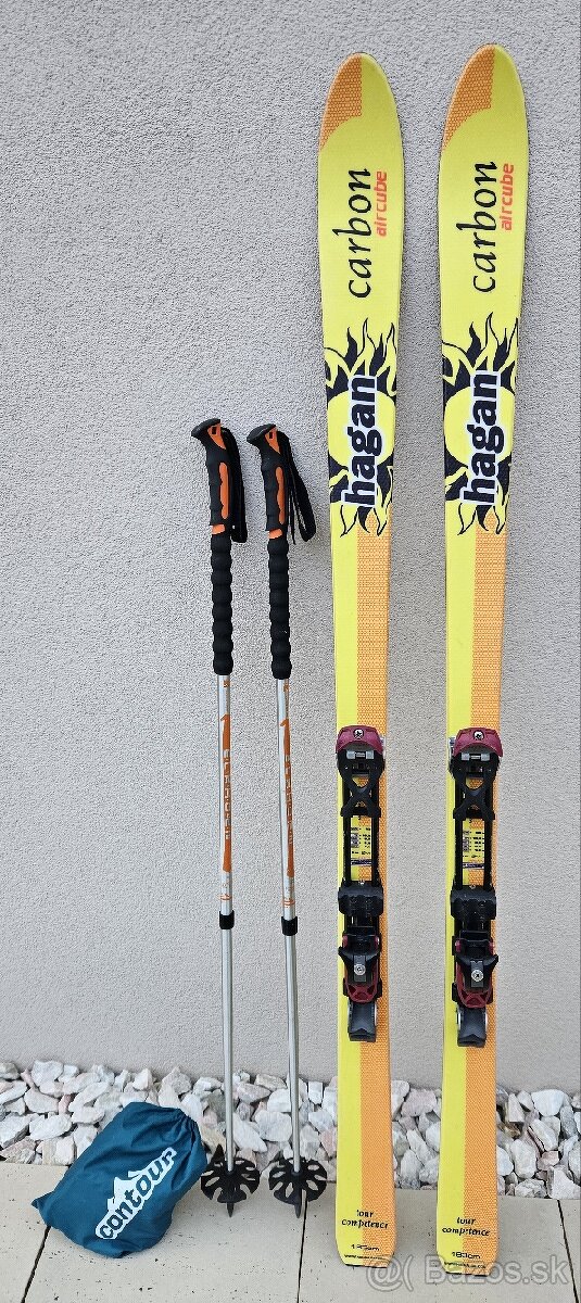 Skialp set lyze Hagan (163cm) + lyziarky Scarpa (23.5)