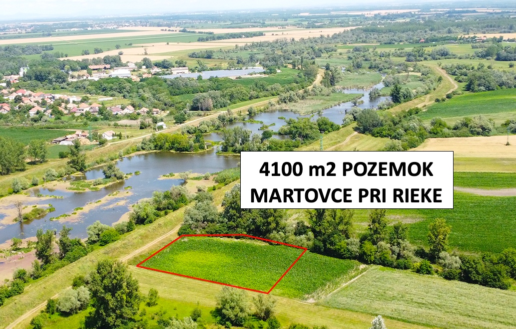 Martovce - 4100 m2 POZEMOK na mobilný dom / karavan / chatku