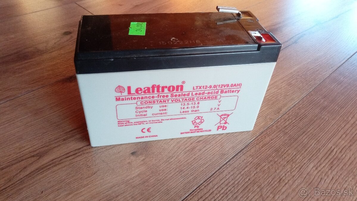 Batéria Leaftron 12V, 9.0Ah