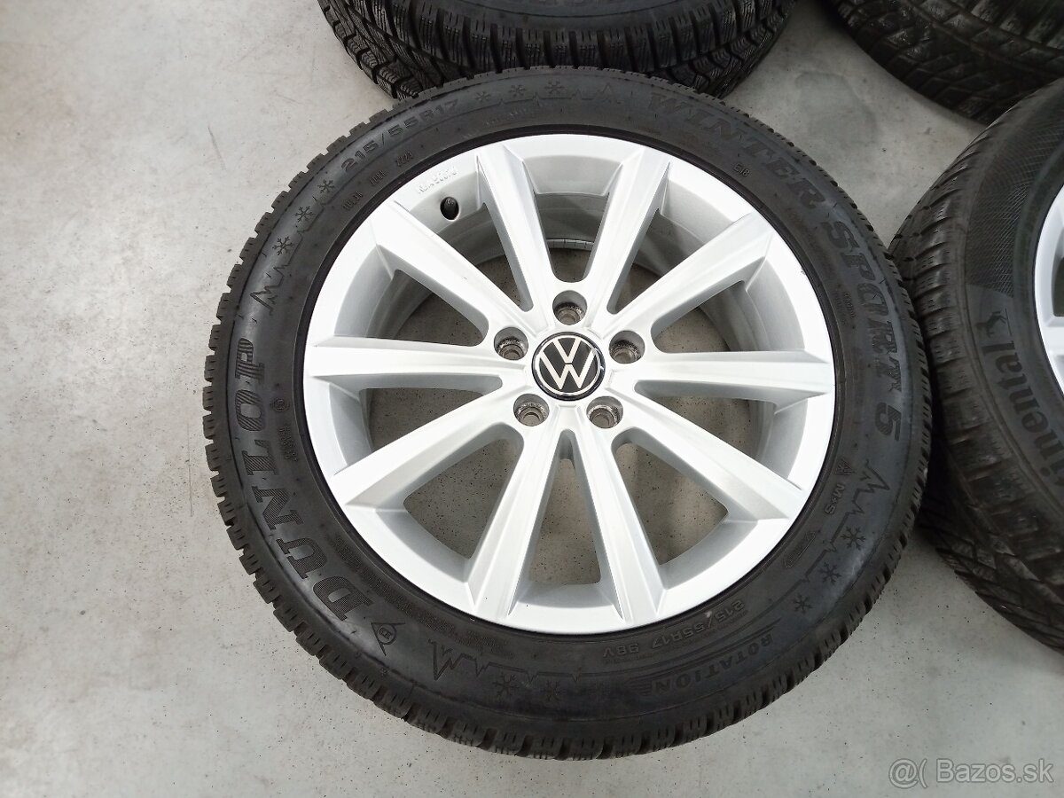 4ks zimne ALU 5x112 R17 6,5J ET41 Original VOLKSWAGEN