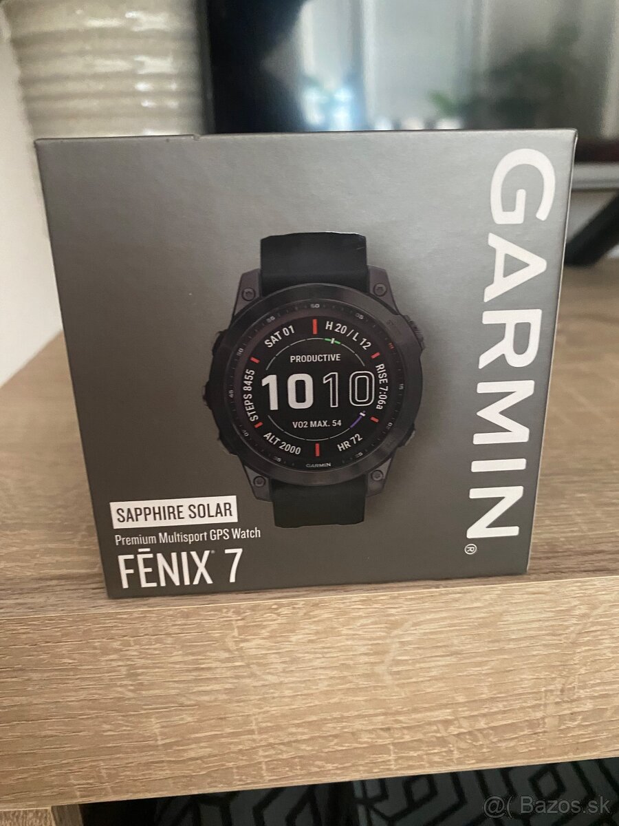 Garmin FENIX 7 Sapphire Solar Carbon Grey Titanium