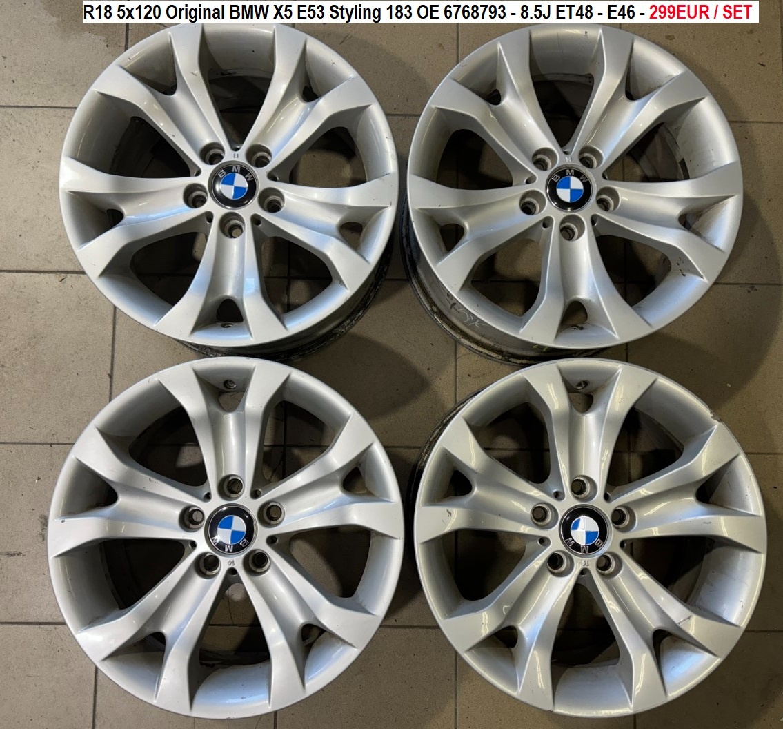 R18 5x120 Original BMW X5 E53 / E46  Styling 183