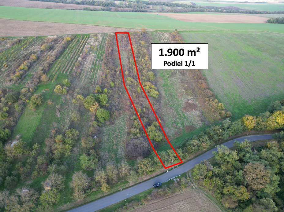 Trebušovce – 1.900 m2 Pozemok na CHATU / VINICU