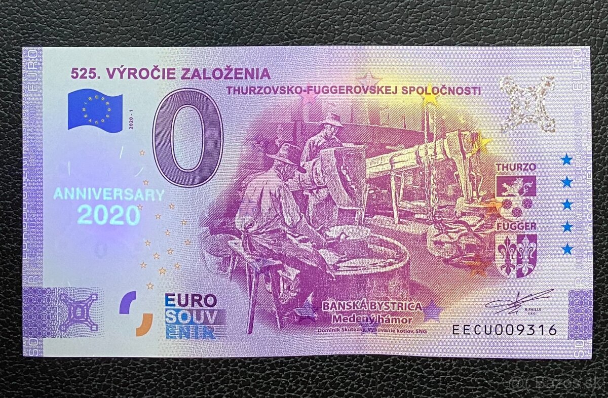 0 Euro Souvenir Bankovky Slovensko 2020 - SUPER CENY