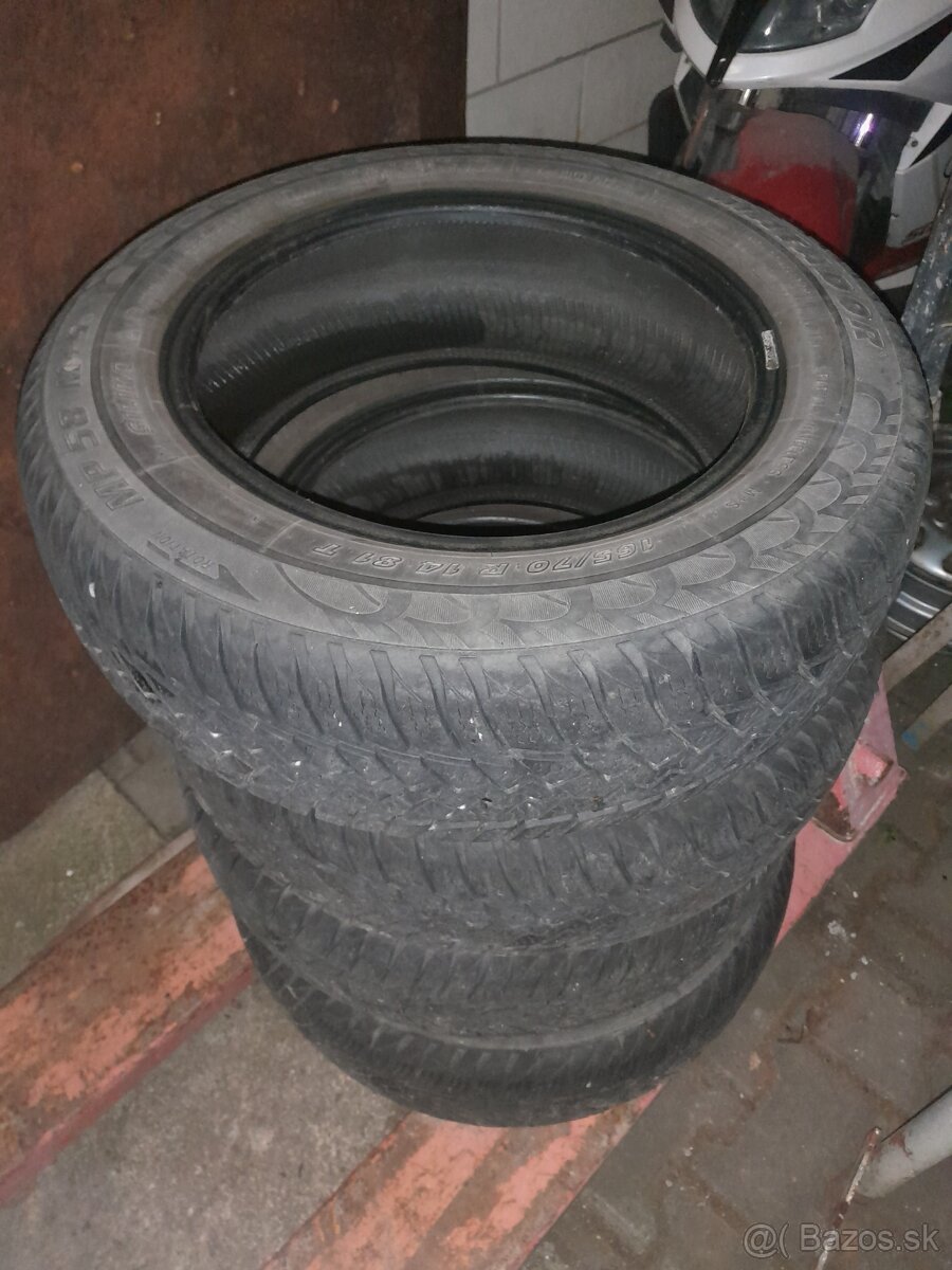 165/70R14 + disky roztec 4x98mm