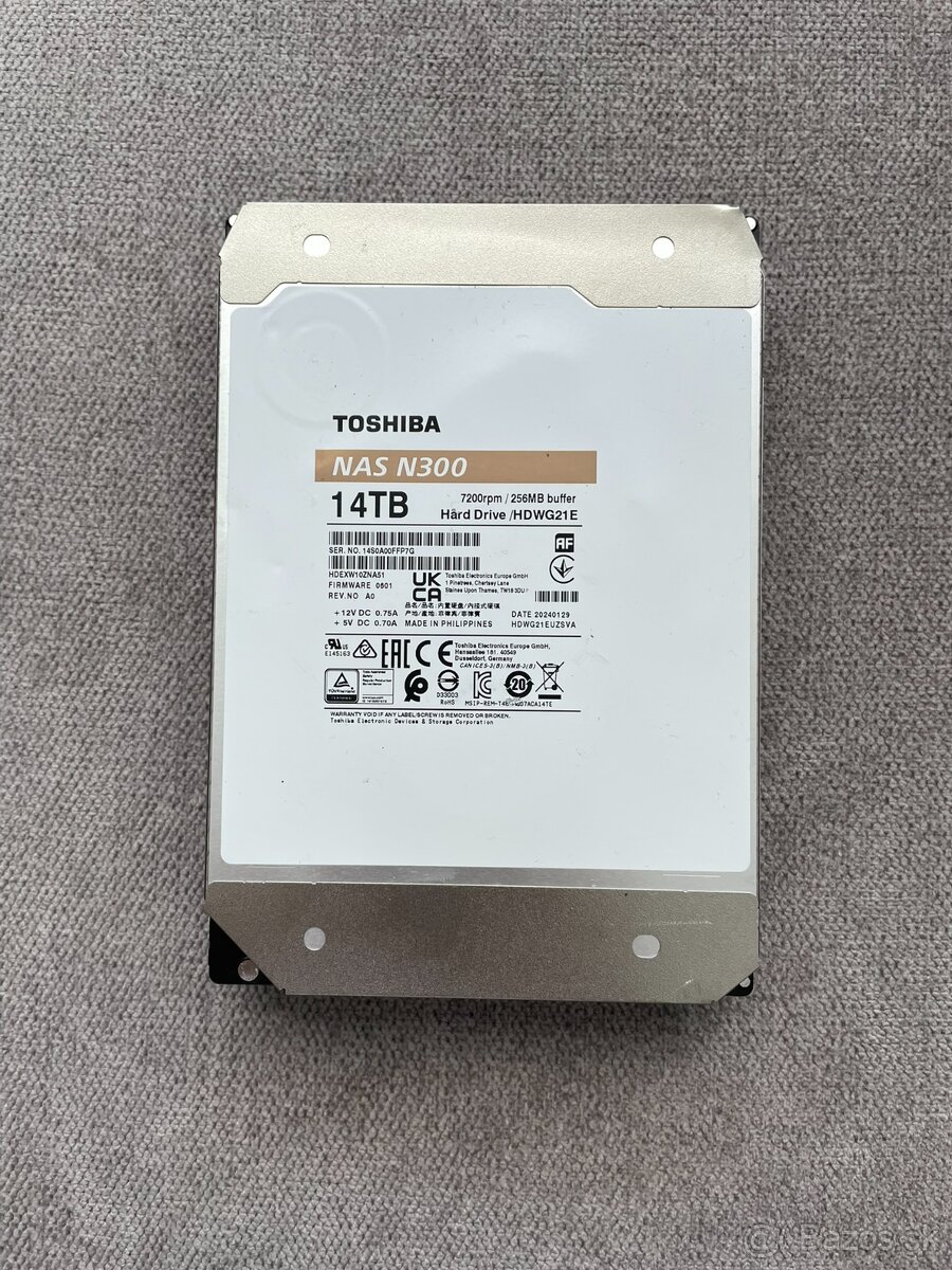 3,5" HDD Toshiba NAS N300 14TB