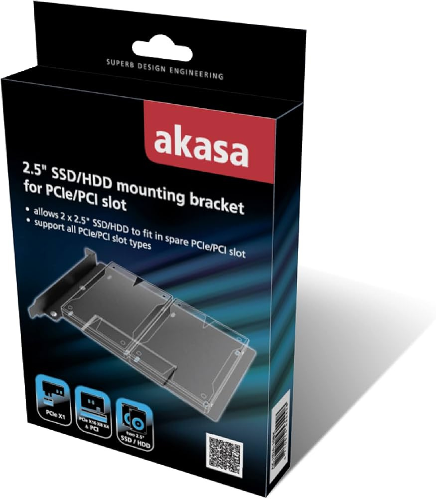 Predám AKASA 2.5" SSD/HDD mounting bracket for PCIe/PCI