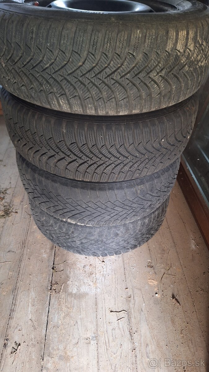 Plechové disky + zimne gumy 195/65 r15