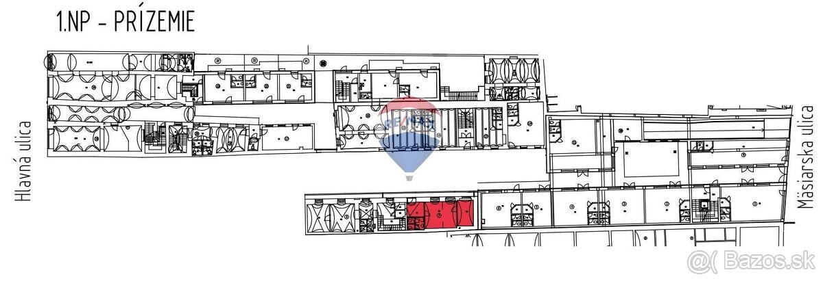 Predaj nebytových obchodných priestorov 43 m2 v centre Košíc