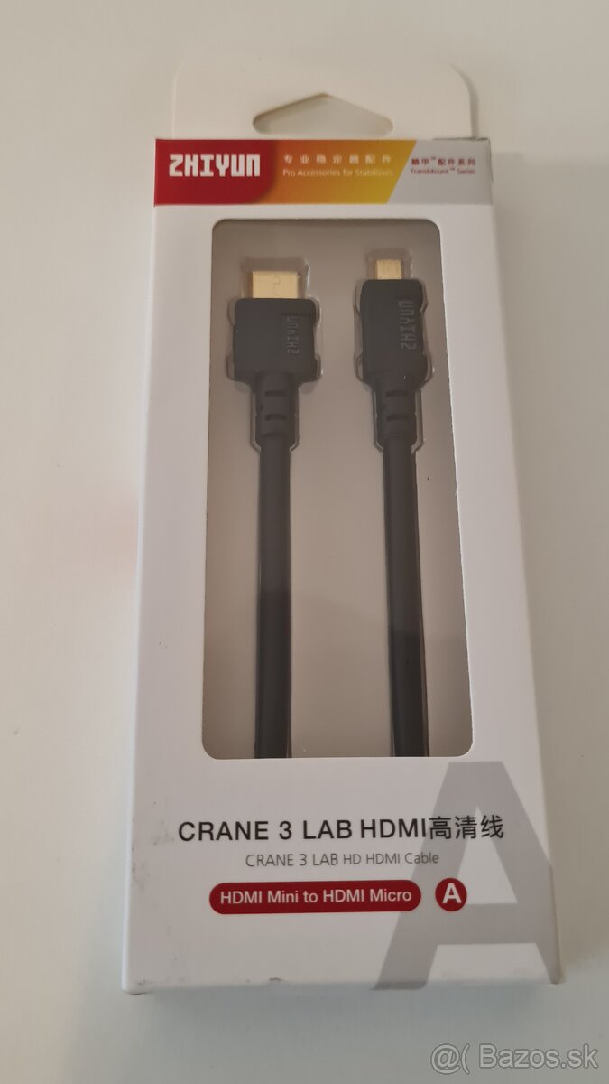 Predám kábel ZHIYUN HDMI to HDMI micro