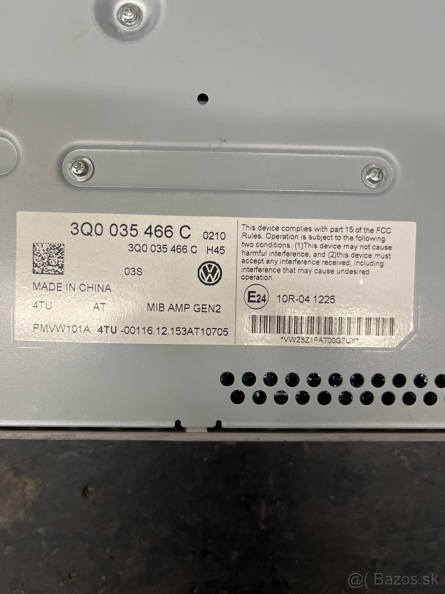 Zosilňovač 3Q0035466C Passat MIB AMP GEN2