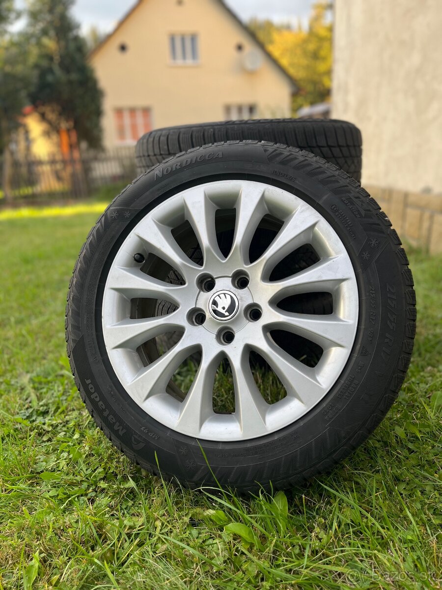 Laurel škoda r17 5x112 215/55 r17 zimné pneumatiky