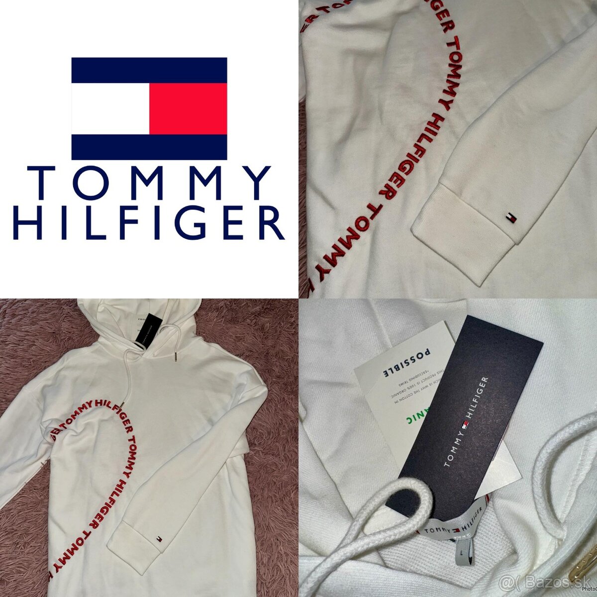 tommy hilfiger nova original luxusna mikina biela