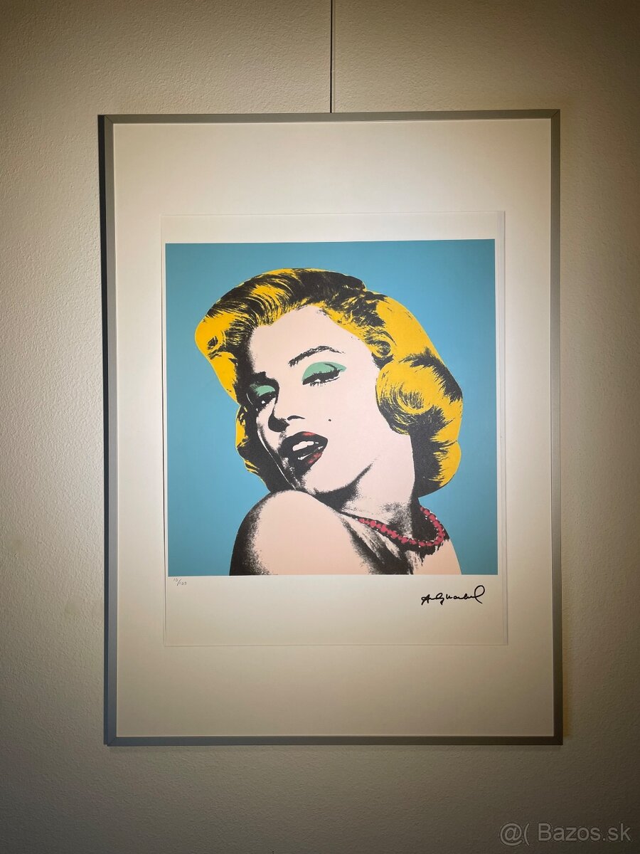 Andy Warhol "Monroe" Limitovaná edícia_Číslované_Certifikát