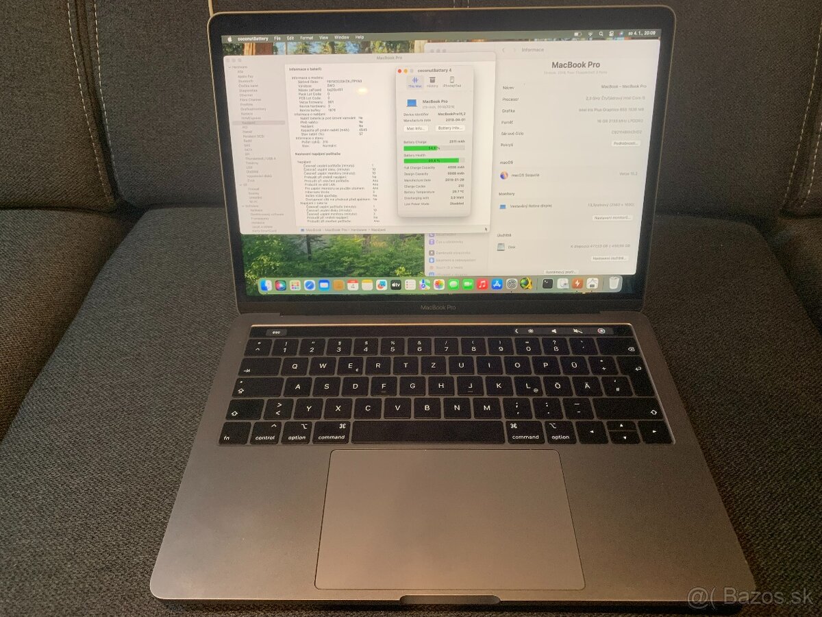 Macbook PRO 13, 16GB, 500GB