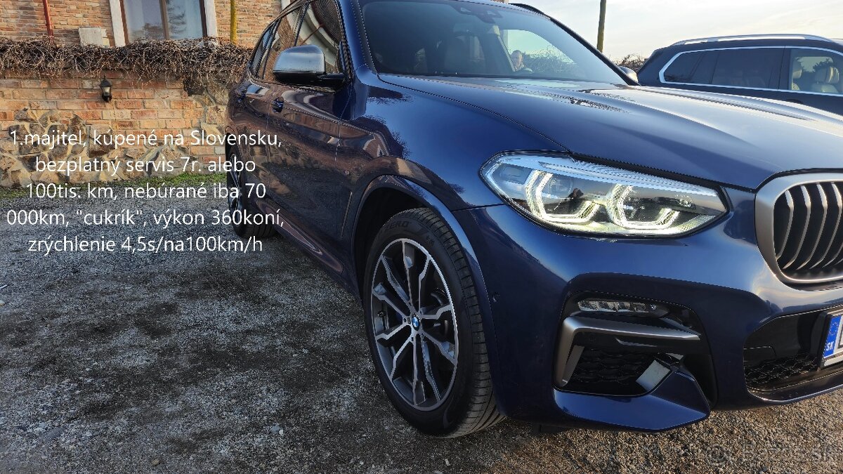 BMW X3 M40i A/T "cukrík"