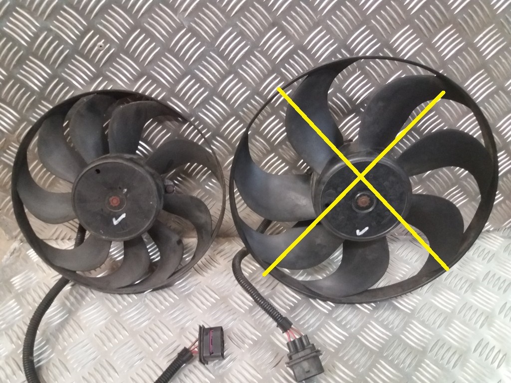 Ventilátor chladičov - OCTAVIA 1, FABIA 1, GOLF4, A3, LEON