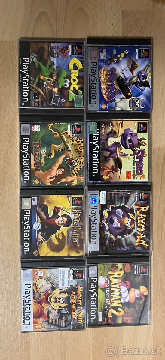 PS1 Hry - Spyro, Rayman, Croc, Tarzan, Harry Potter…