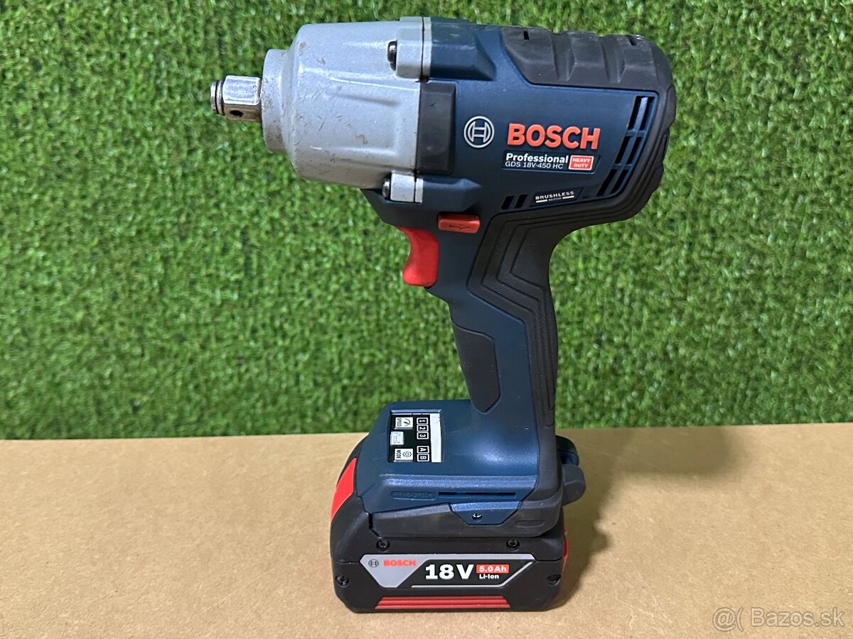 BOSCH Professional GDS 18V-450 HC akumulátorový rázový uťaho