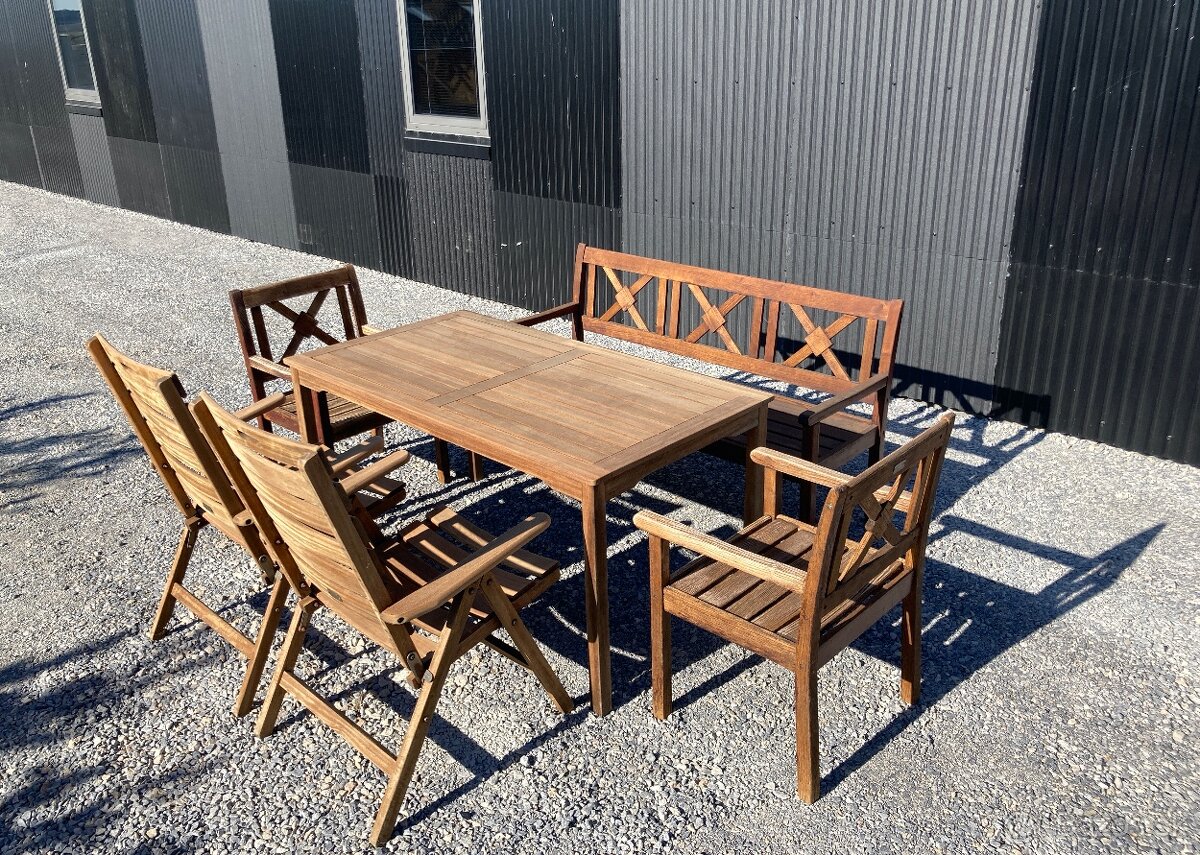 TEAK - MBM - Münchener Boulevard Möbel - set s lavicou