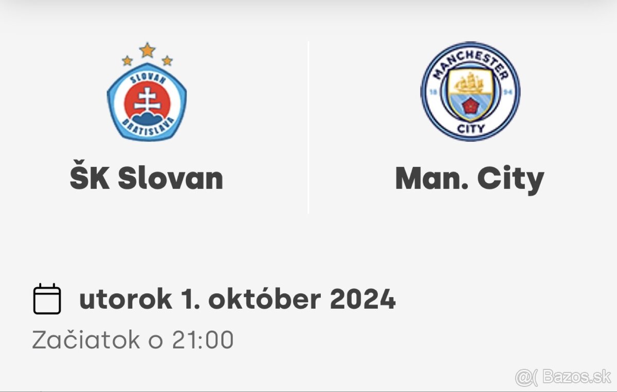 Sk Slovan Bratislava - Manchester City