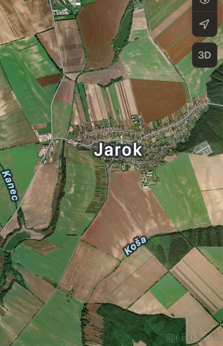 Podielové vlastnictvo ornej pôdy Jarok okr. NR