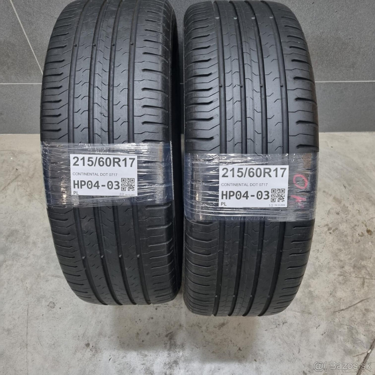 Letné pneumatiky 215/60 R17 CONTINENTAL DOT0717