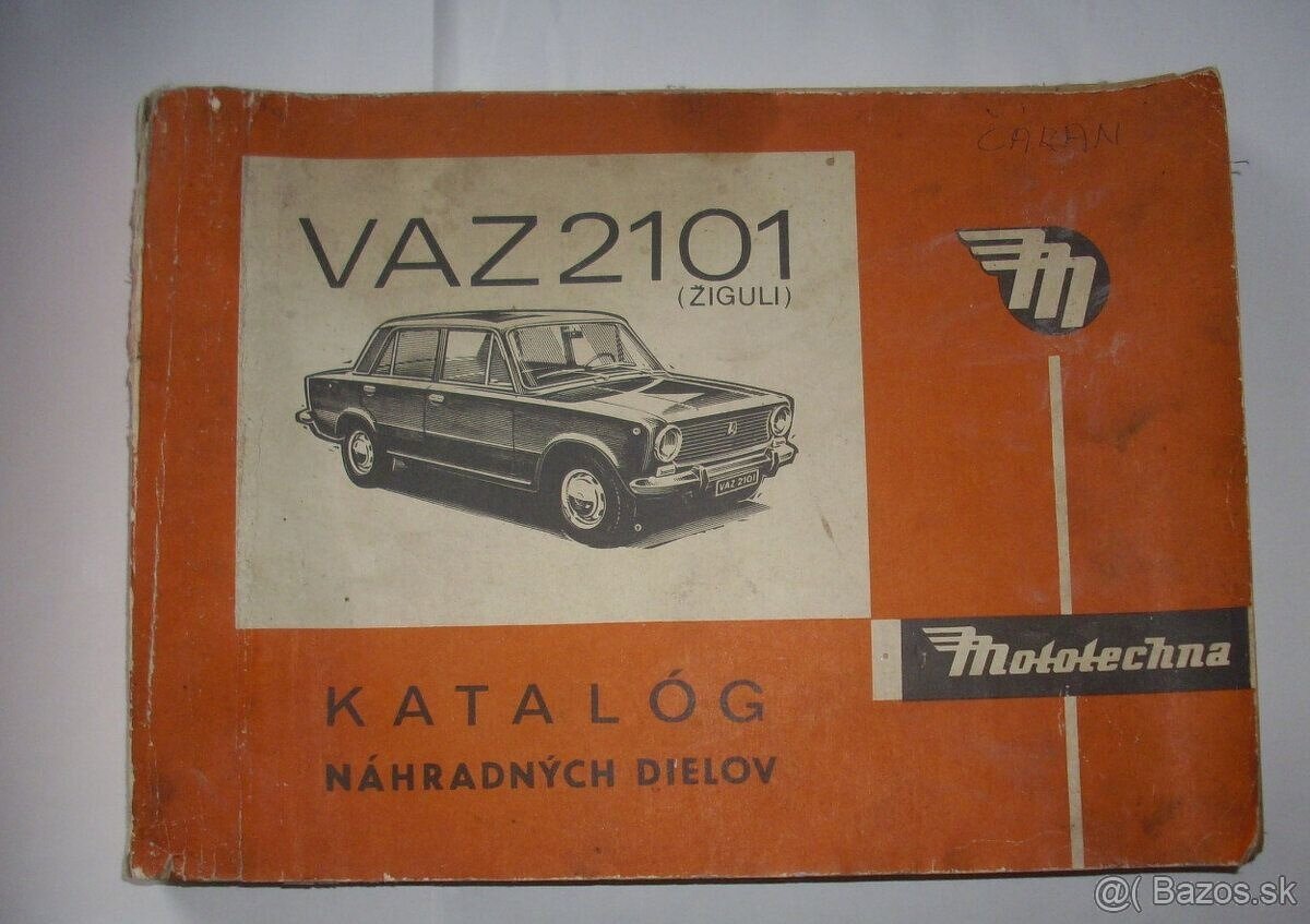 Lada 2101 katalóg náhradných dielov-origiál