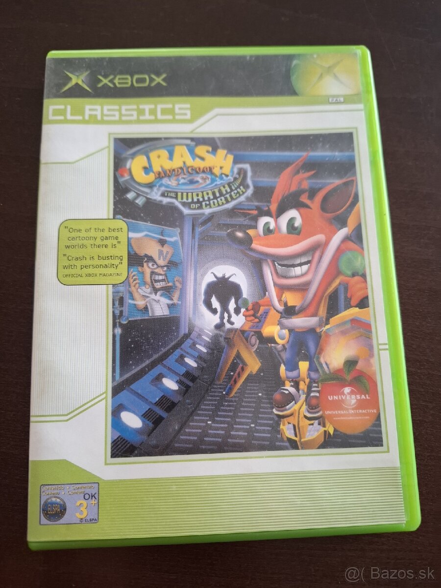 crash bandicoot xbox classic the wrath of cortex